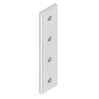 MODULAR SOLUTIONS ALUMINUM CONNECTING PLATE<br>45MM X 180MM FLAT TIE W/HARDWARE